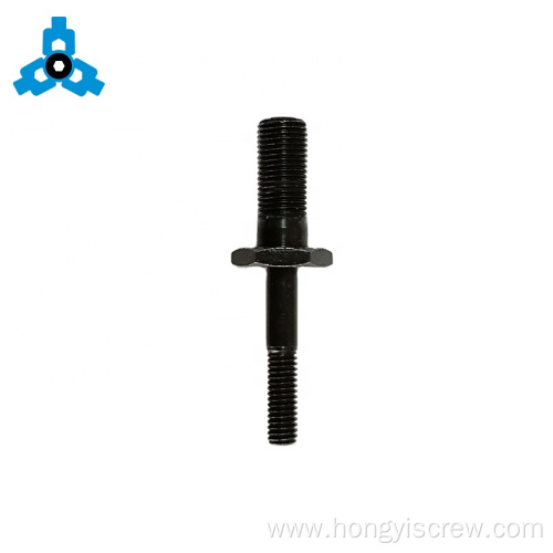 Black Double Threaded Bolt Hex Spacer Carbon Steel